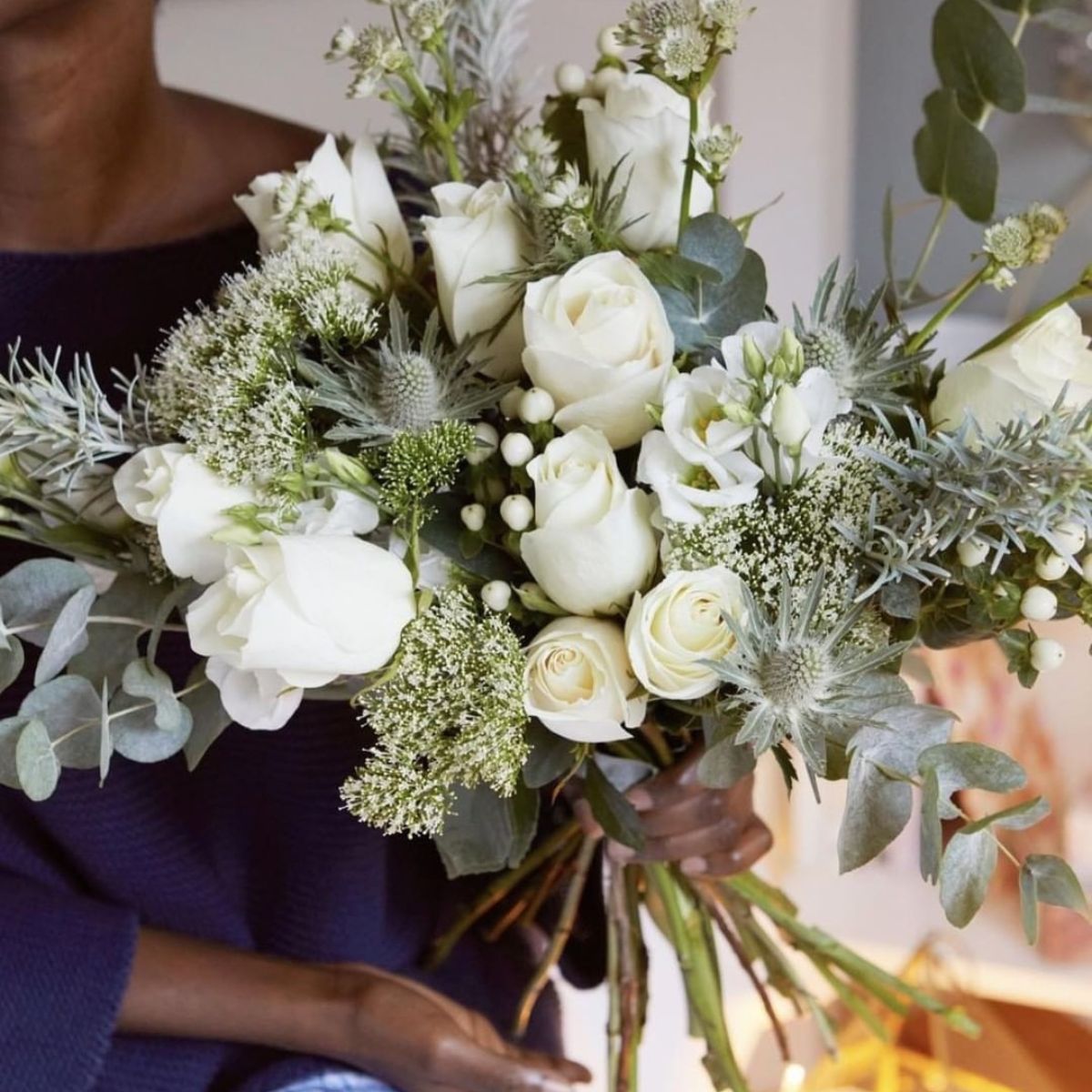 White Winter Flowers