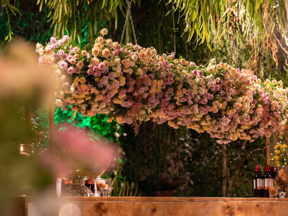  Spray Rose Cloud Above the Bar at the Dinner Party of Interplant Roses Family Business 60th Anniversary on Thursd