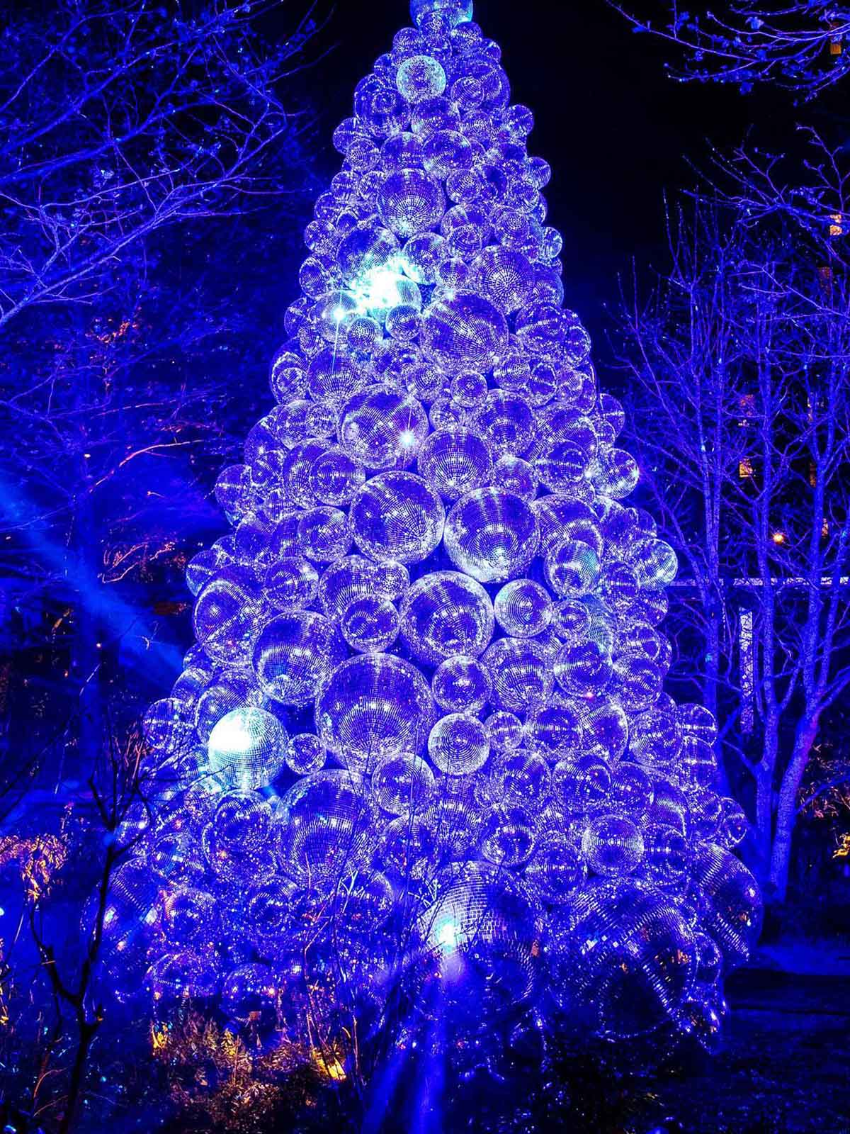 TikTok Christmas Trends disco ball christmas tree on Thursd
