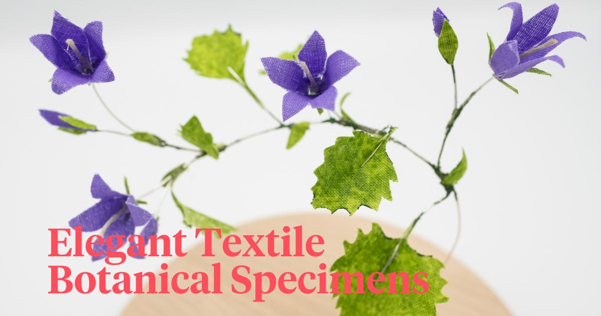 Elegant textile botanical specimens Lauren Pruen header on Thursd 