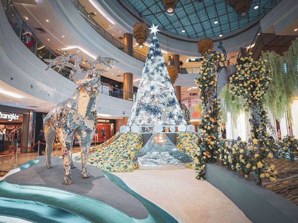 Christmas Tree in a Shopping Mall in Mumbai on Thursd