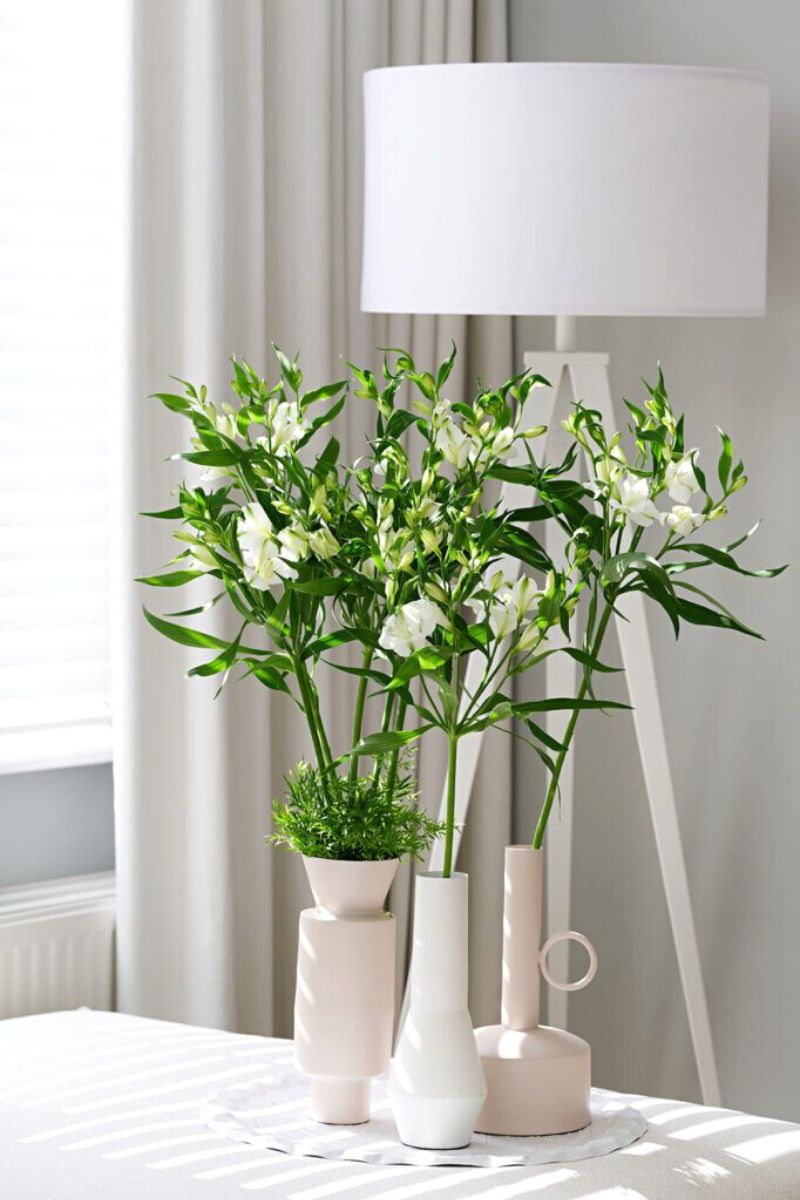 Flower arrangement using Charmelia white