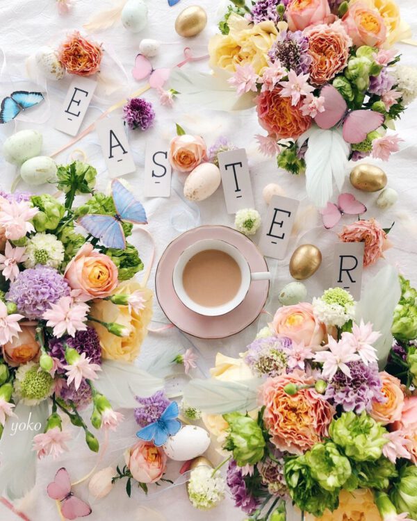 20 Pretty Easter Flower Arrangements Tablescape