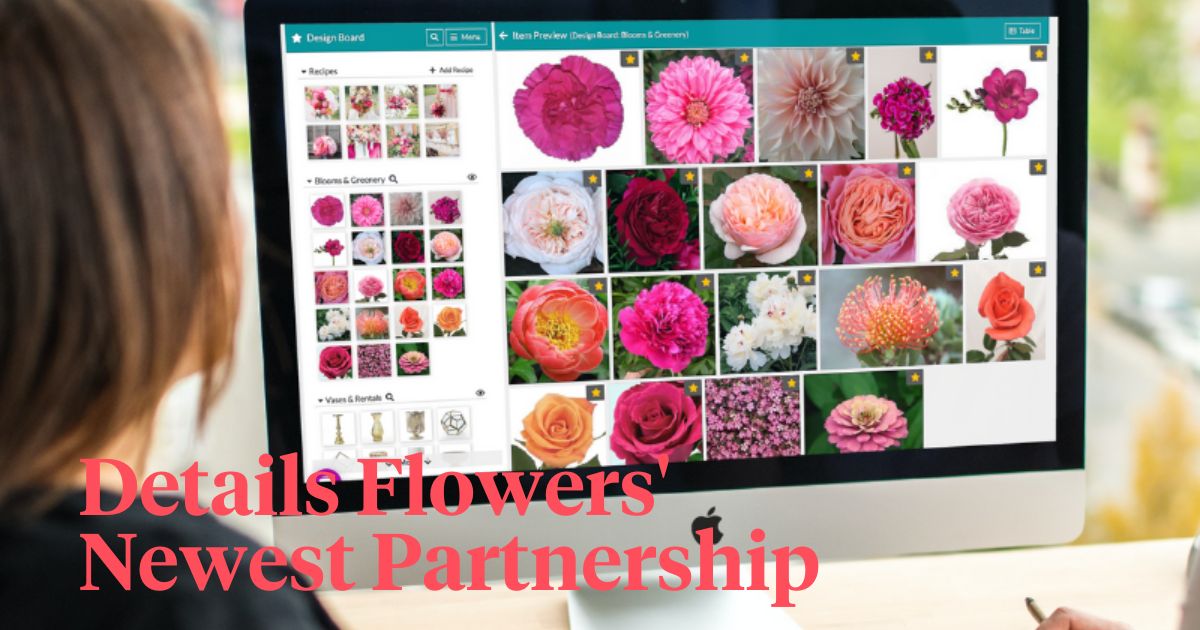 Details Flowers newest partnership header