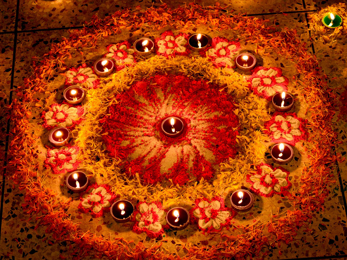 Diwali candle design