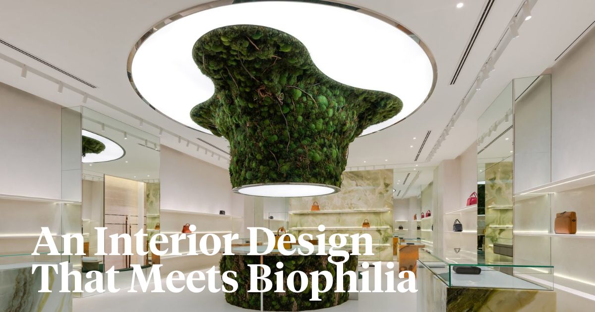 An interior design that meets biophilia header
