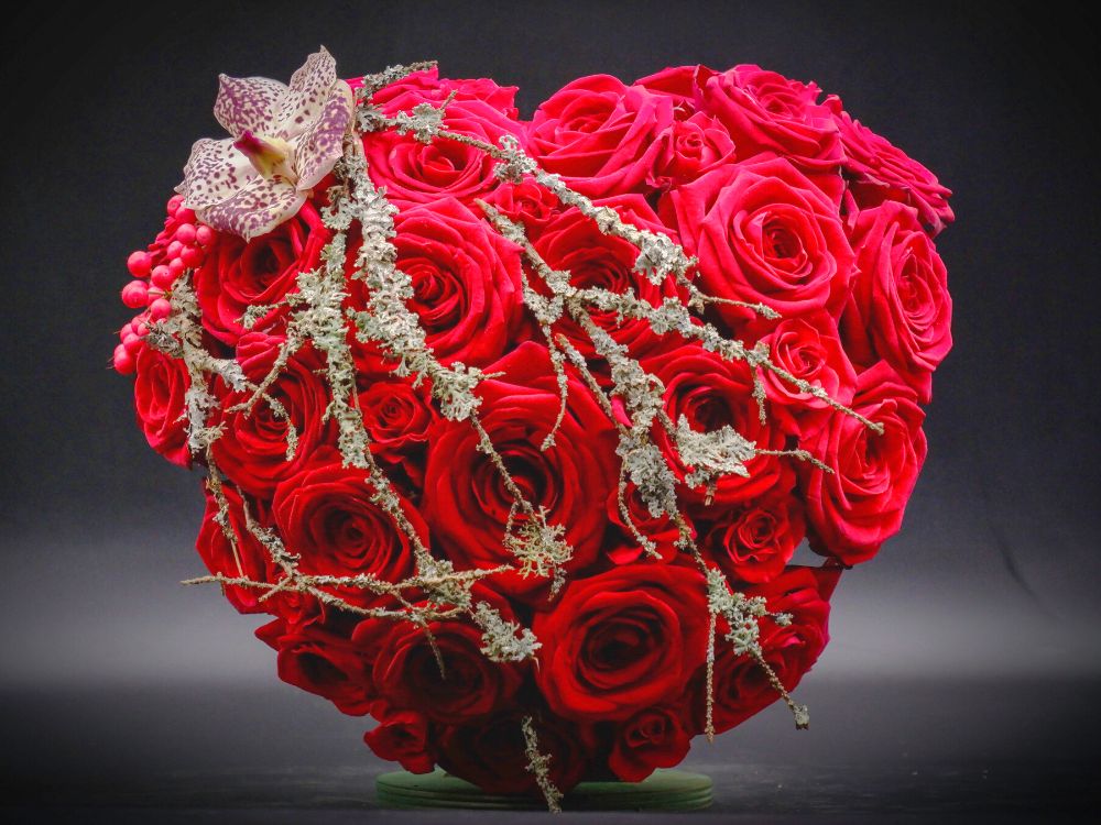 Heart Full of Rose Red Naomi by Porta Nova Design by Claudia Tararache