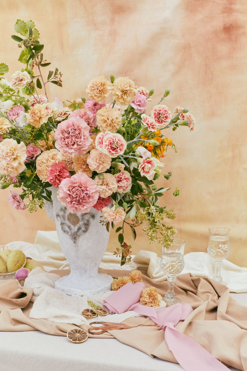 Floral arrangements using Missantic carnation range