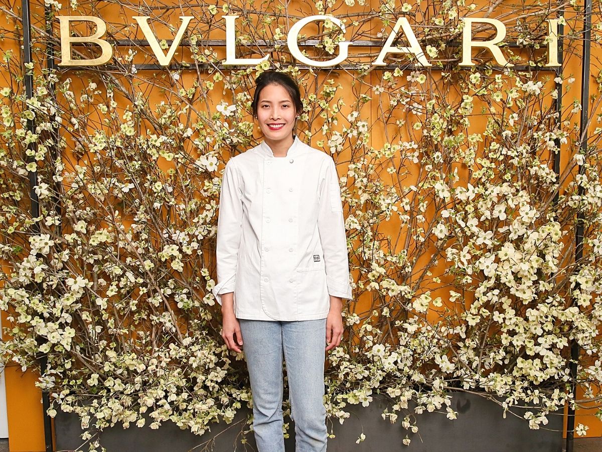 Floral installation for Bvlgari by Emily Thompson Flowers