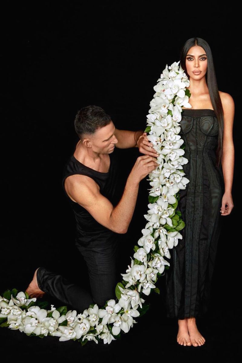 Jeff Leatham work with Kim K