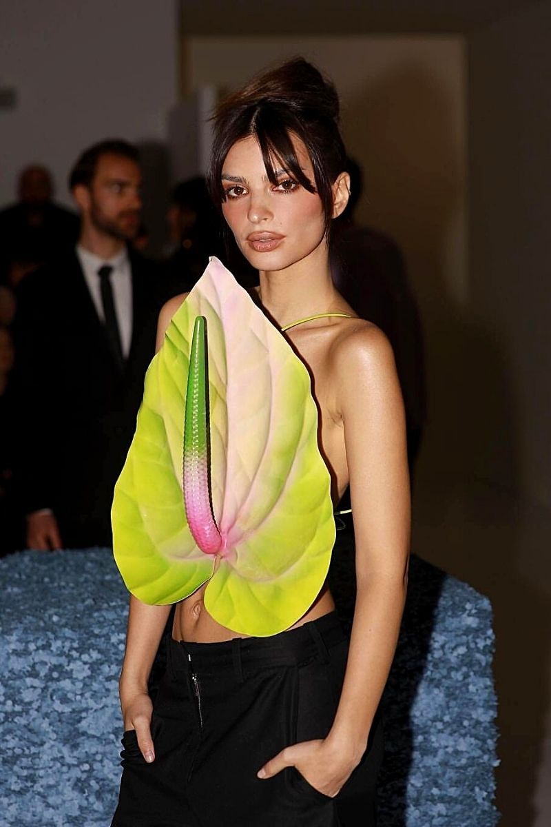 Emrata at the Loewe fashion show