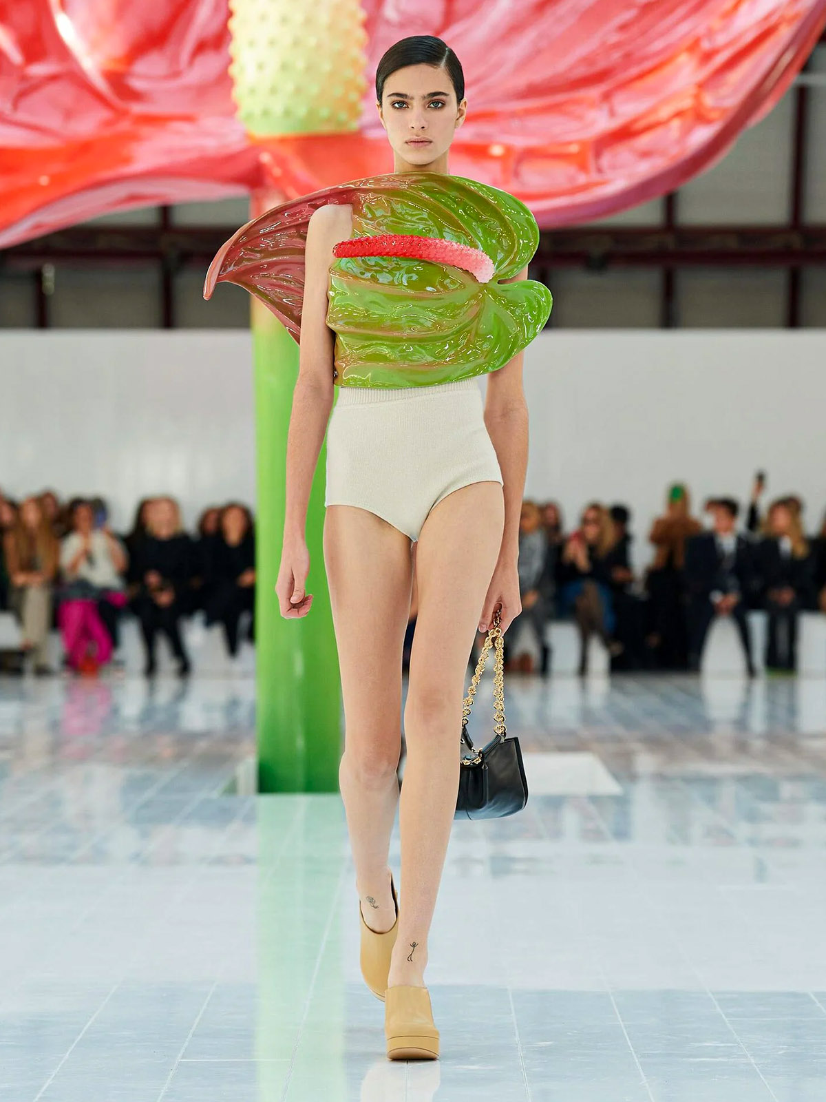 Loewe Fashion Show Catwalk Green Anthurium
