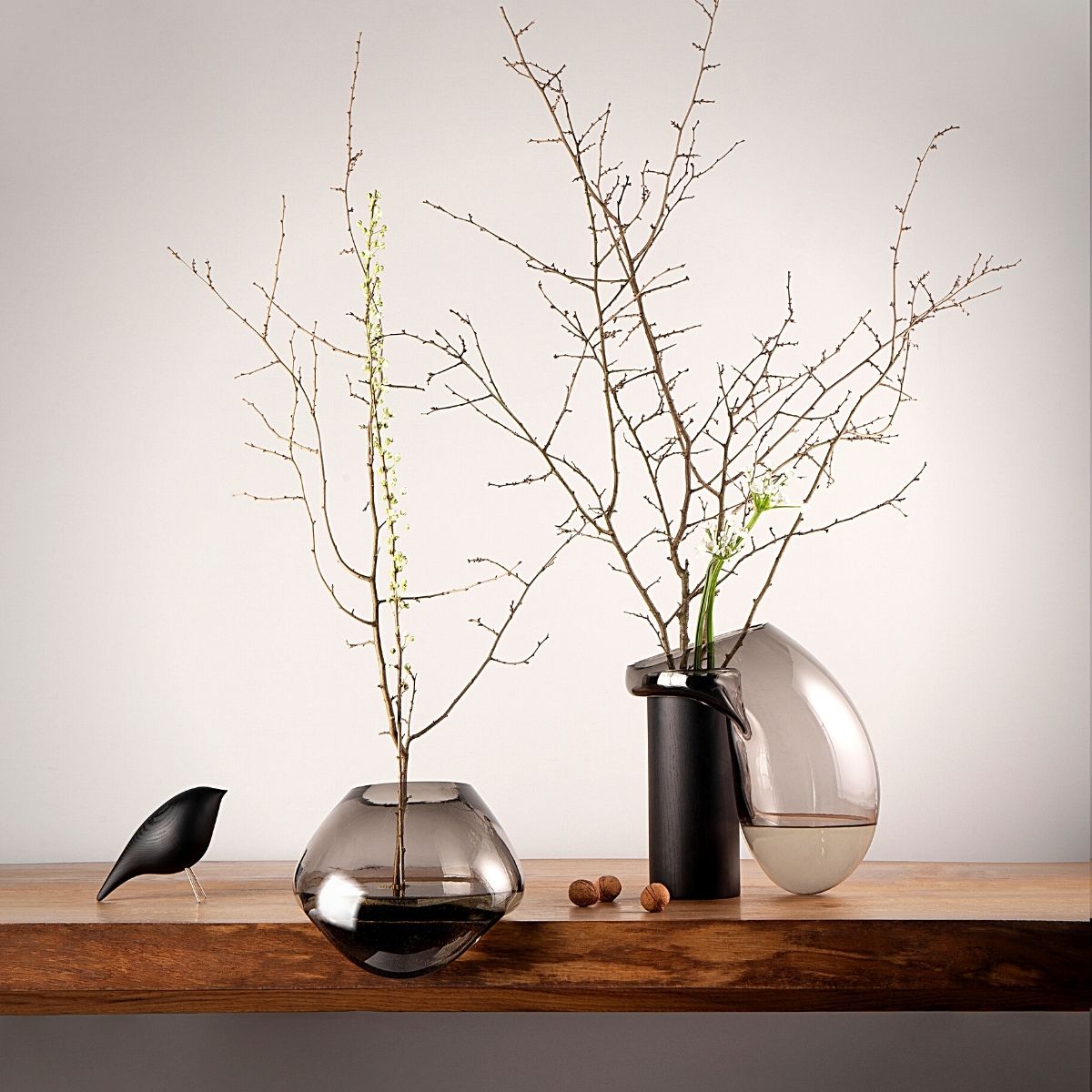 Kateryna Sokolova Gutta vases with plants.