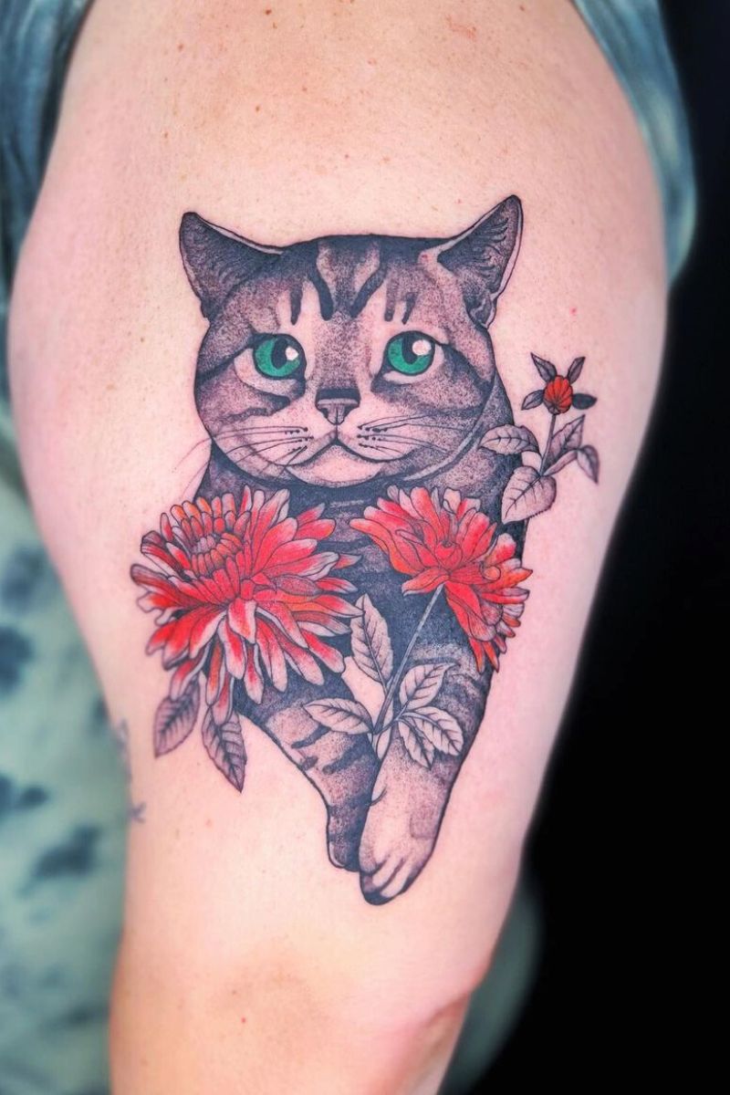 Feline tattoos by Joanna Swirska