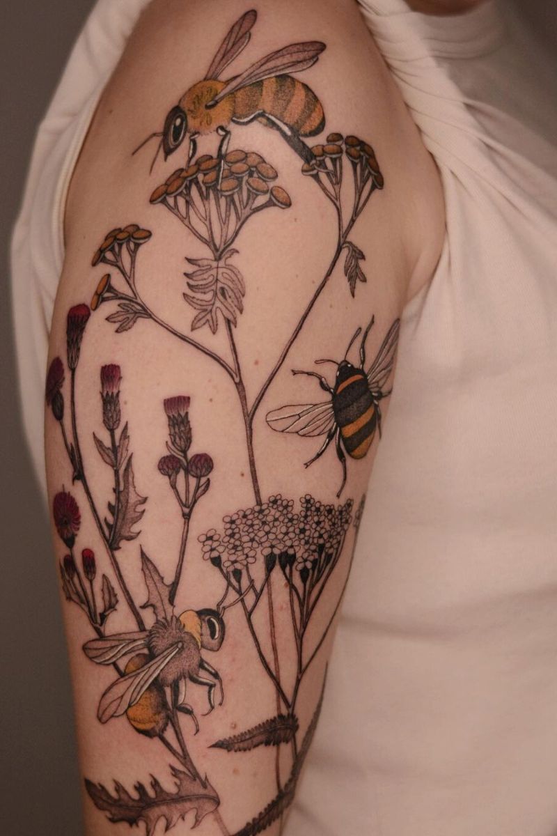 Joanna Swirska's Flora and Fauna Whimsical Tattoos Article onThursd