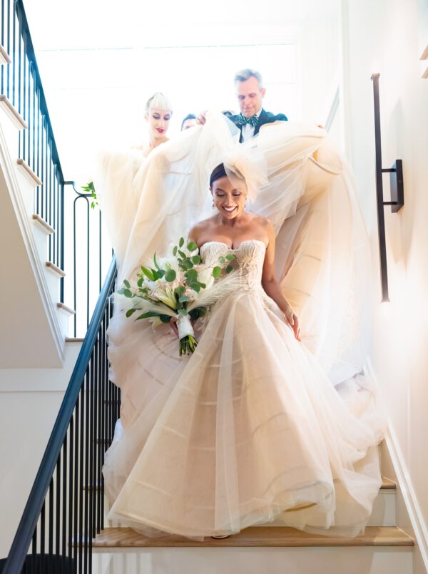 Inside a Celebrity Wedding Mini-mony - wedding jeezy and jeannie mai - dress and wedding bouquet - on thursd