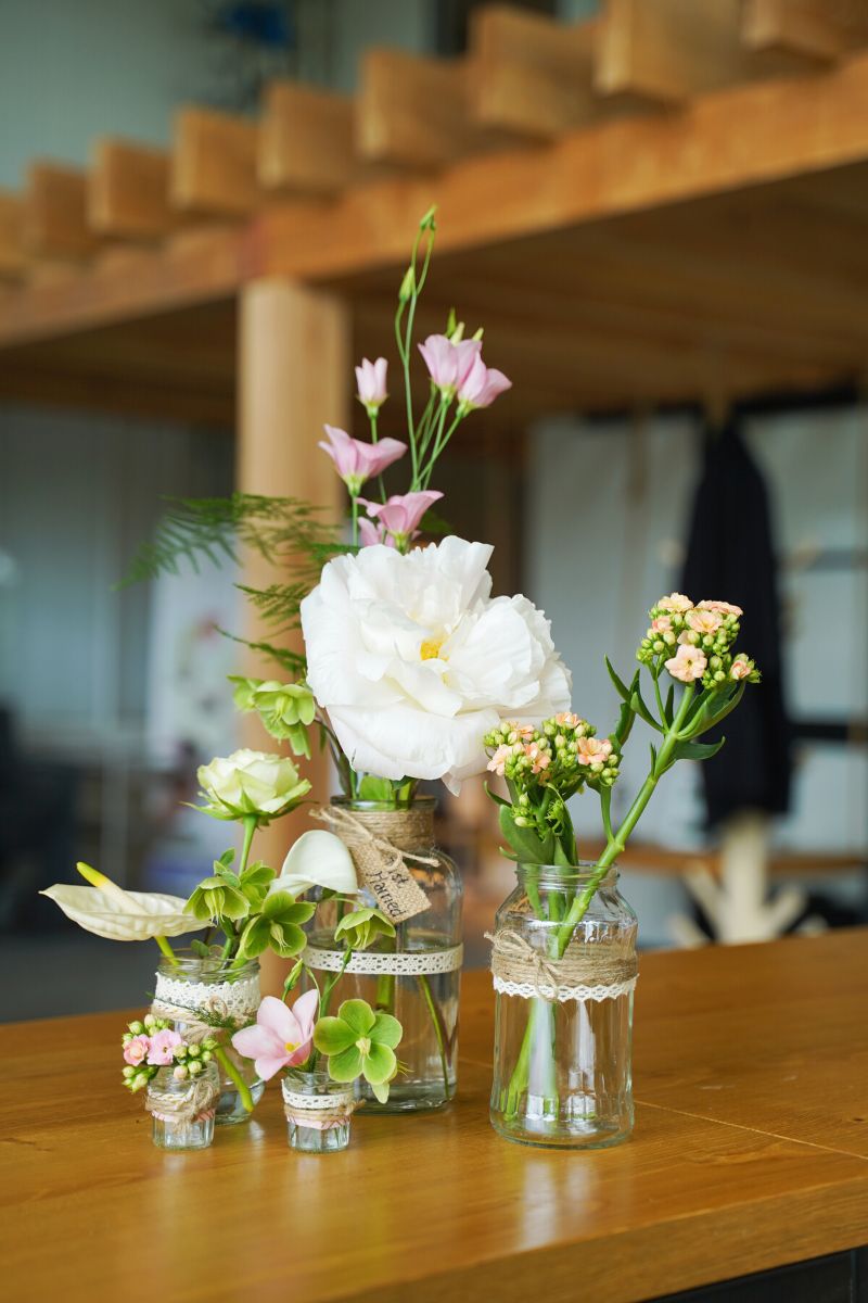 White wedding peony