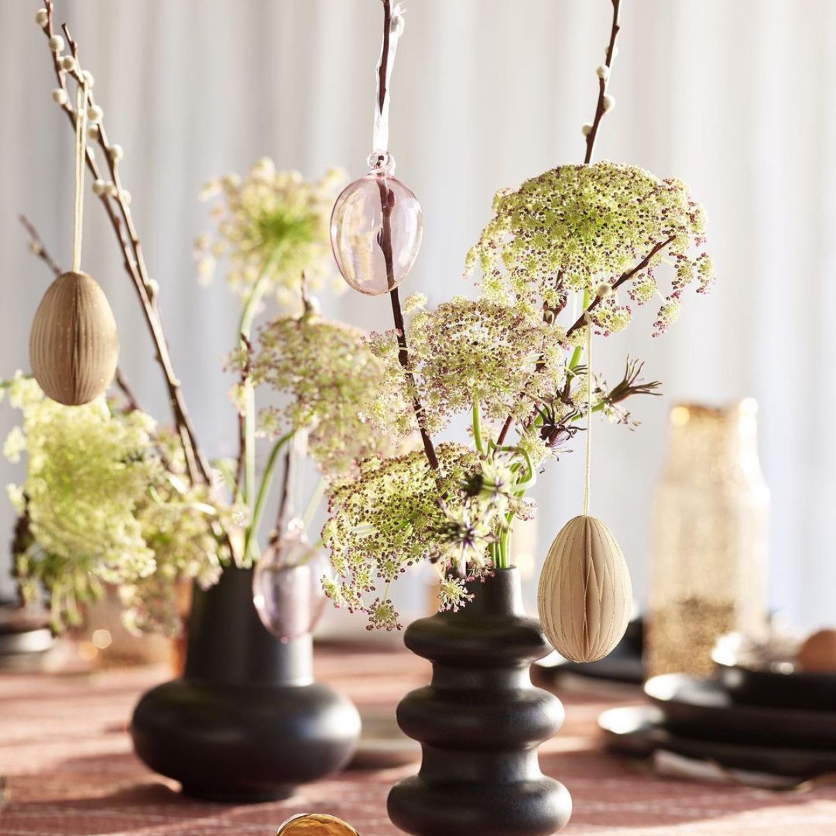 Hanging egg floral arrangement