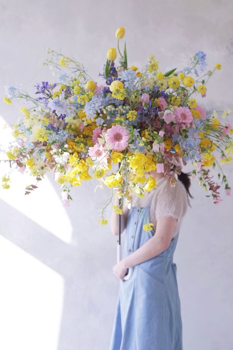 Spring mix of flowers for Easter Arrangement