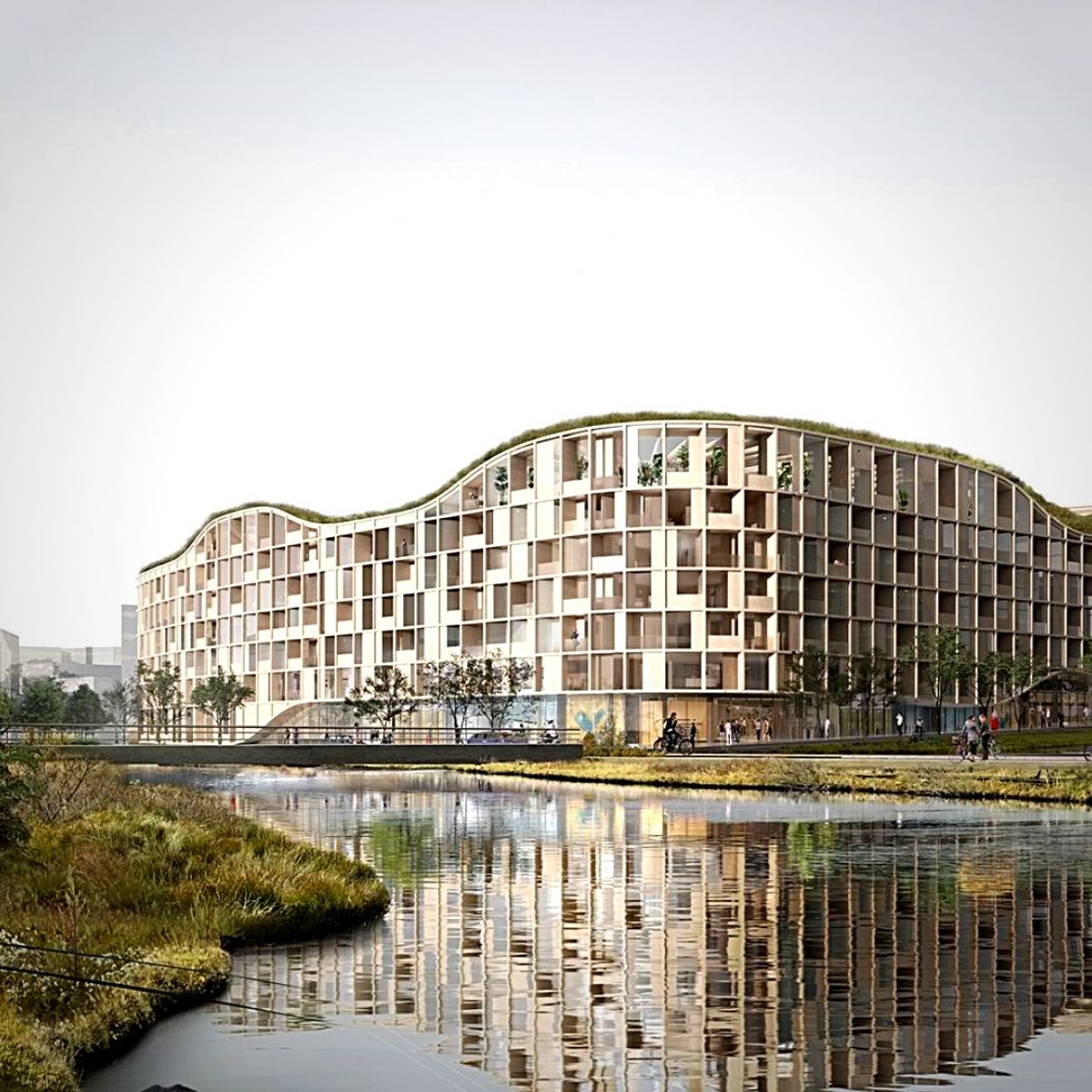 Living Landscape mass timber building in Iceland
