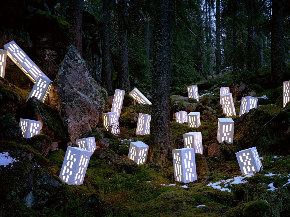 Guneriussen has a fun and creative way of lighting up landscapes