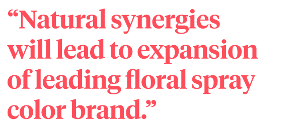 Quote -Smithers-Oasis Acquires Design Master - Natural synergies will lead to expansion of leading floral spray color brand