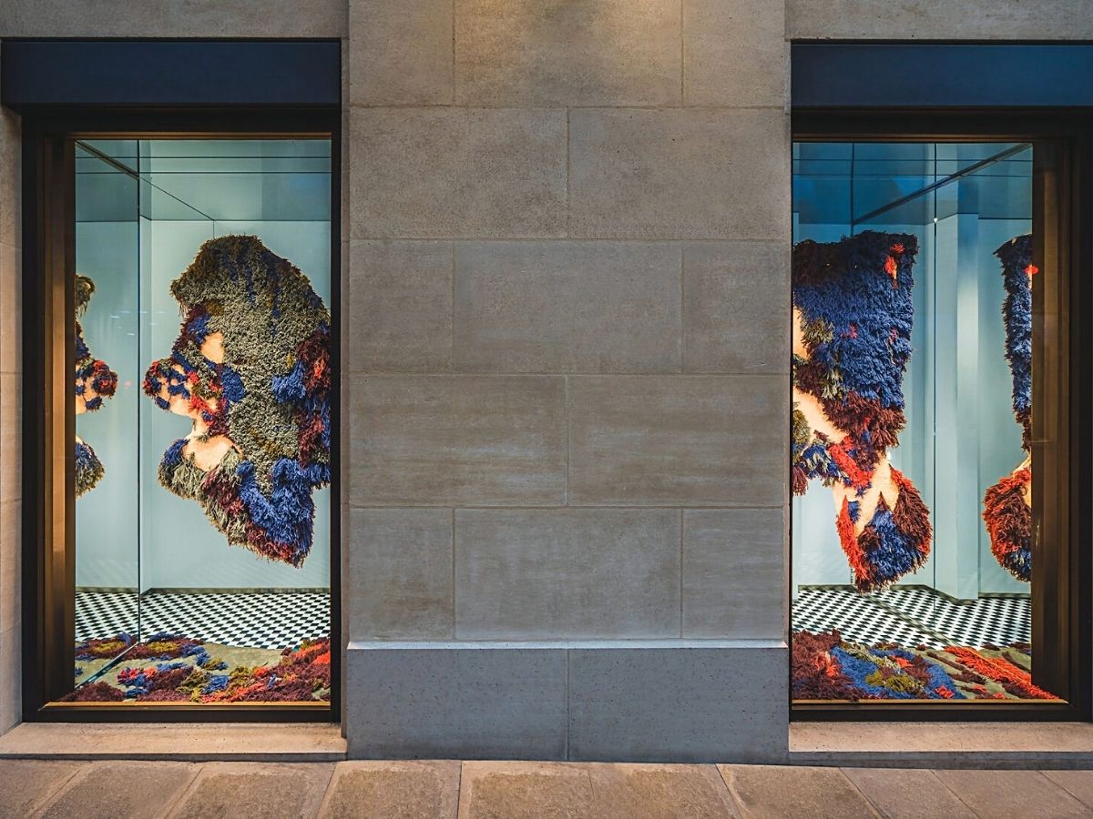 Newest flora and knight displays at Burberry by Tom Atton Moore