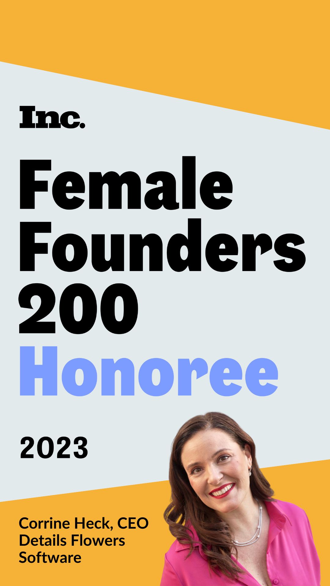 Inc Magazine Female Founders 200 List Corrine Heck