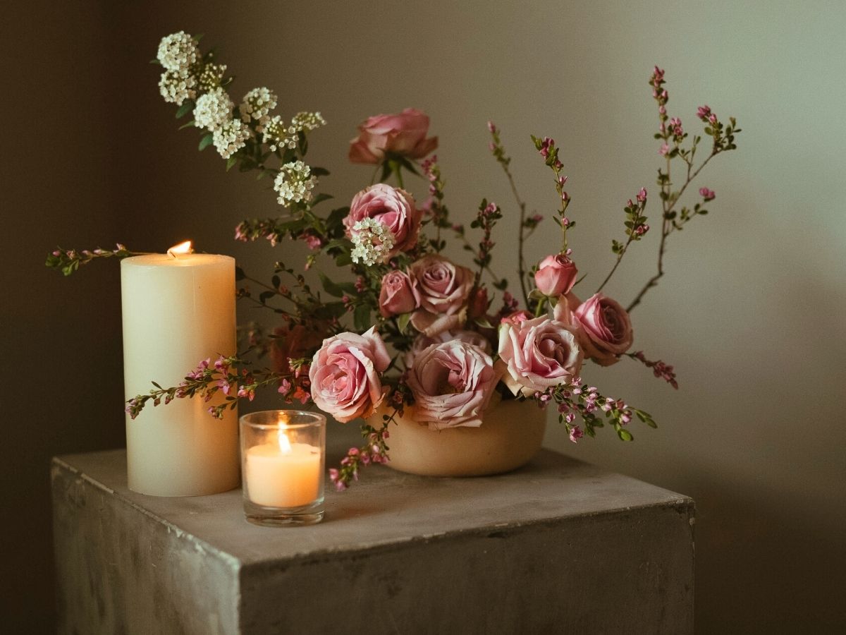 Lavender arrangement by Elle Crocker for Rosaprima