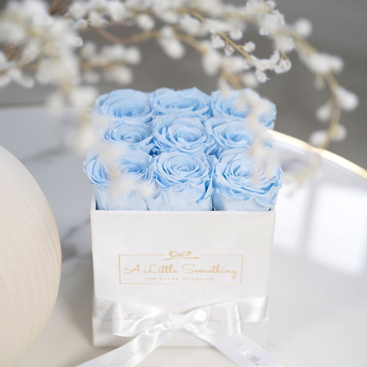 Infinity roses in a box is a great gift