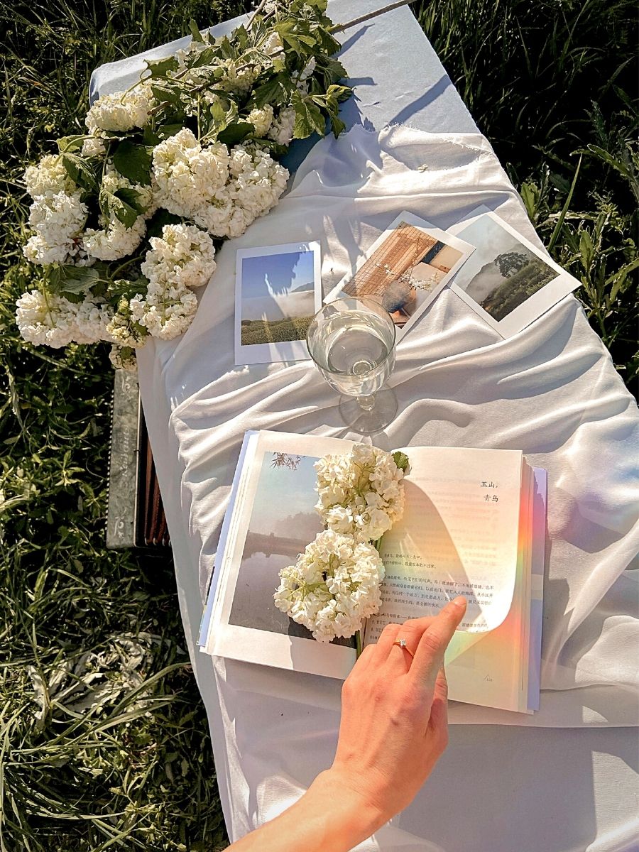 summer flowers in a classic outdoor setting