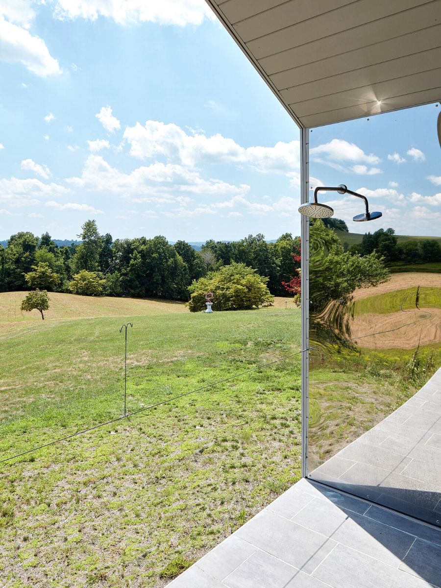 Salt point residence is surrounded by green everywhere