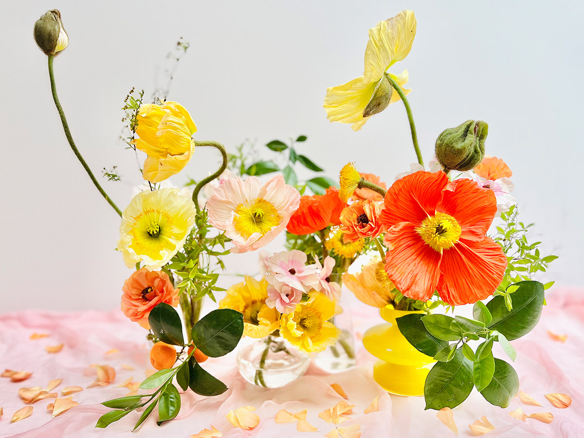 Katya Hutter Joyful Floral Tablescape poppies