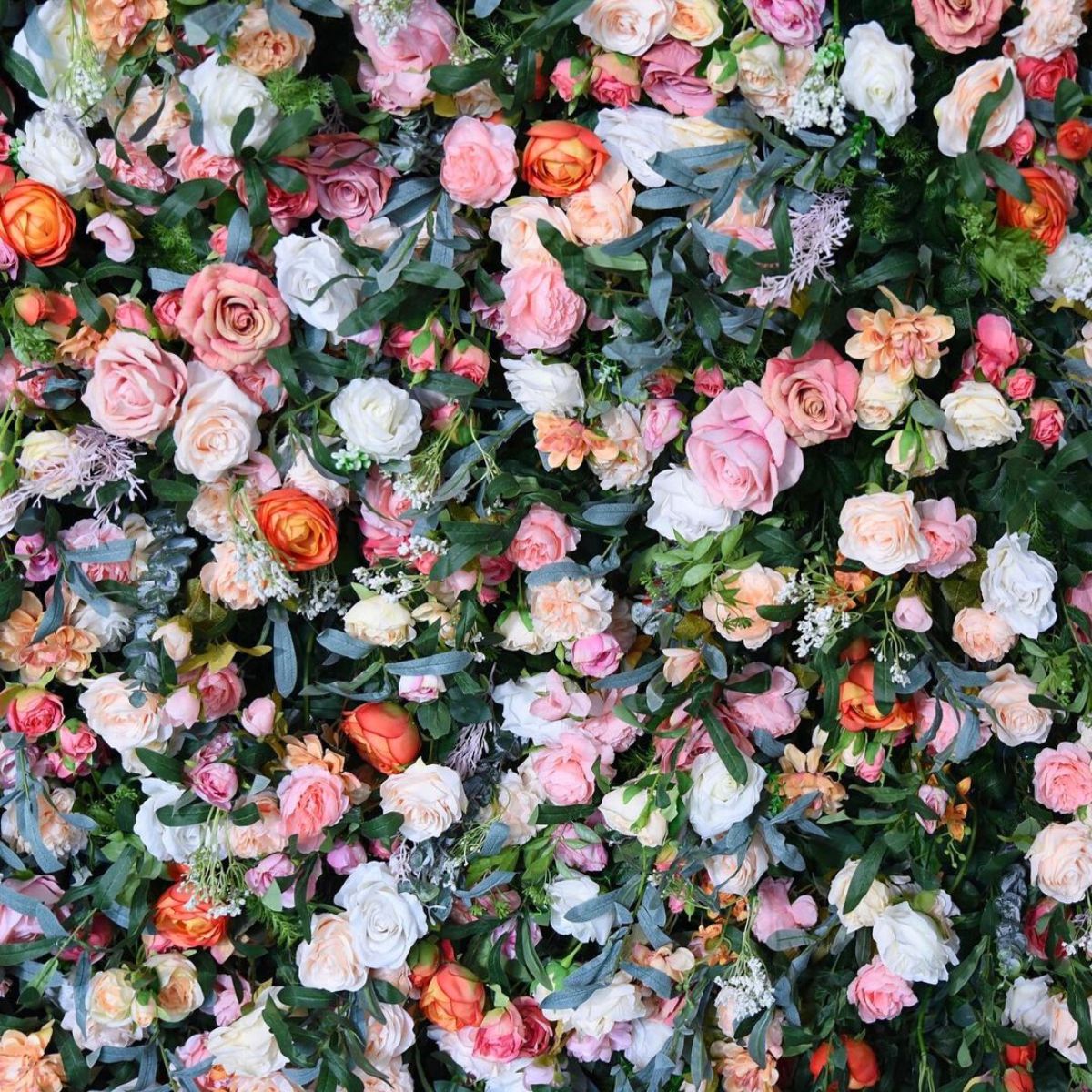 Flower walls for wedding decor