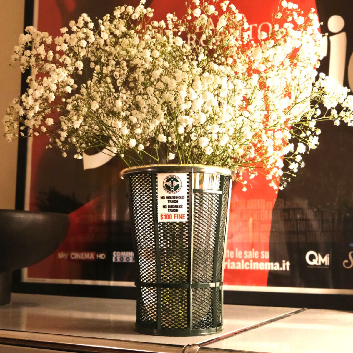 Chris Luu creates flower vase trashcan concept
