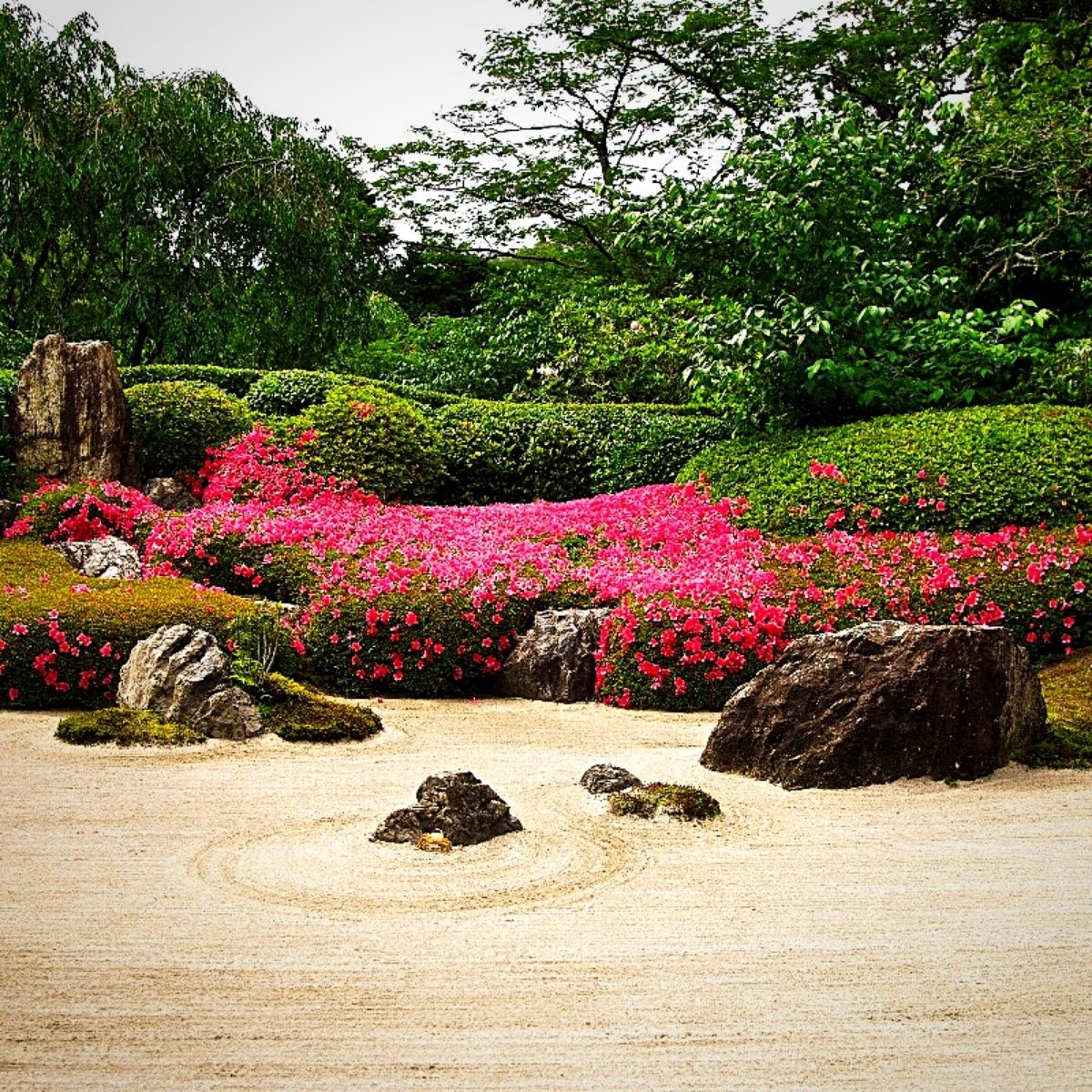a karesansui rock garden