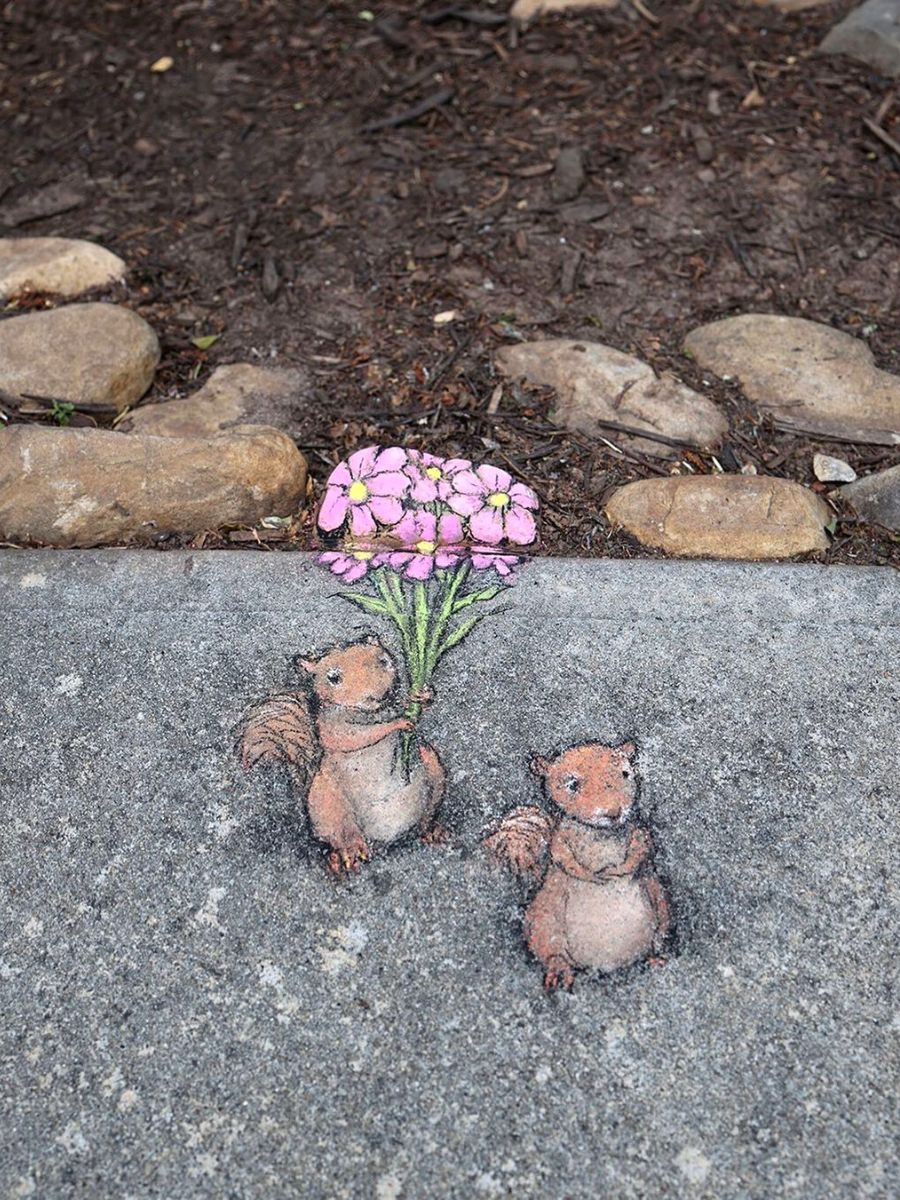 David Zinn creates some of the best street art