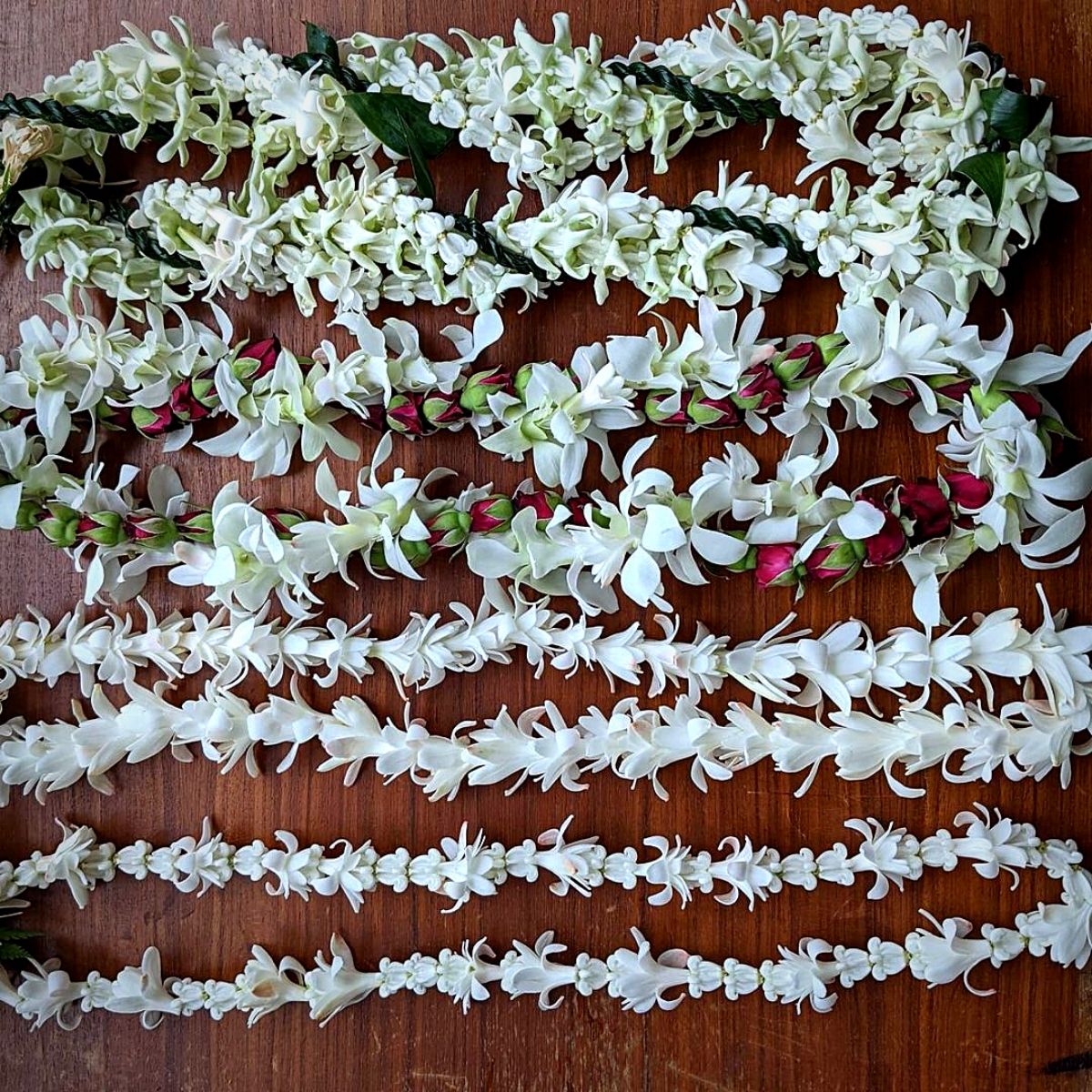 Tuberose flowers used in making Lei Day leis