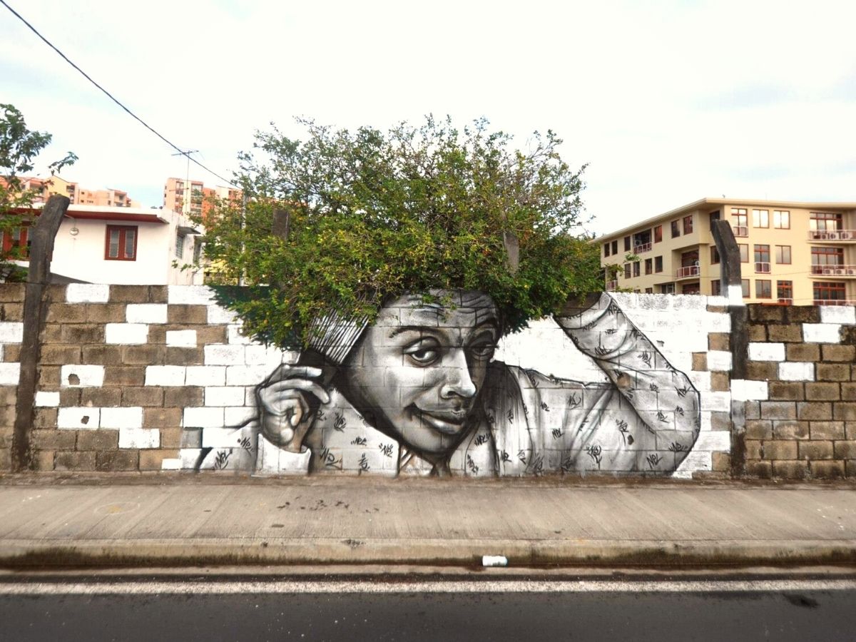 Best street art with plants