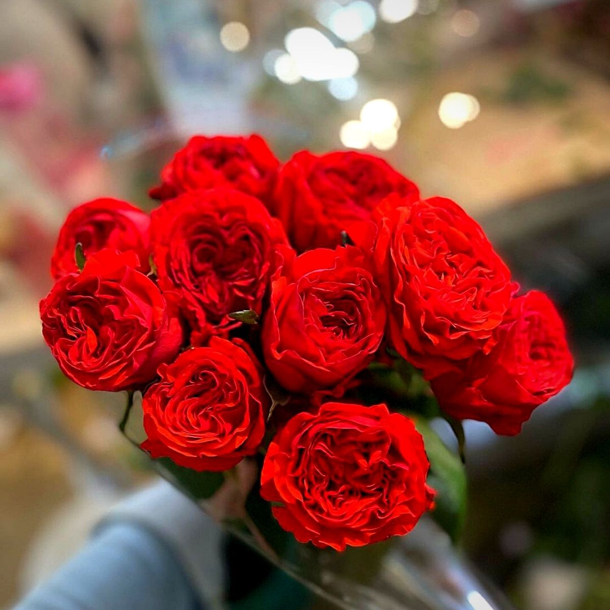 Bouquet of red roses for National Red Rose day celebrations