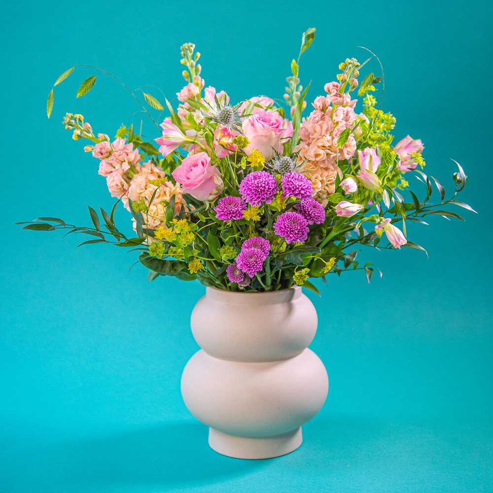 Euroflorist pink bouquet vase