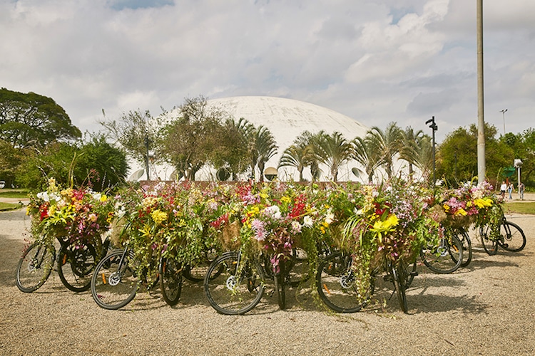 Azuma Makoto's Flower Messenger Bicycles Take Over São Paulo Flower Messenger