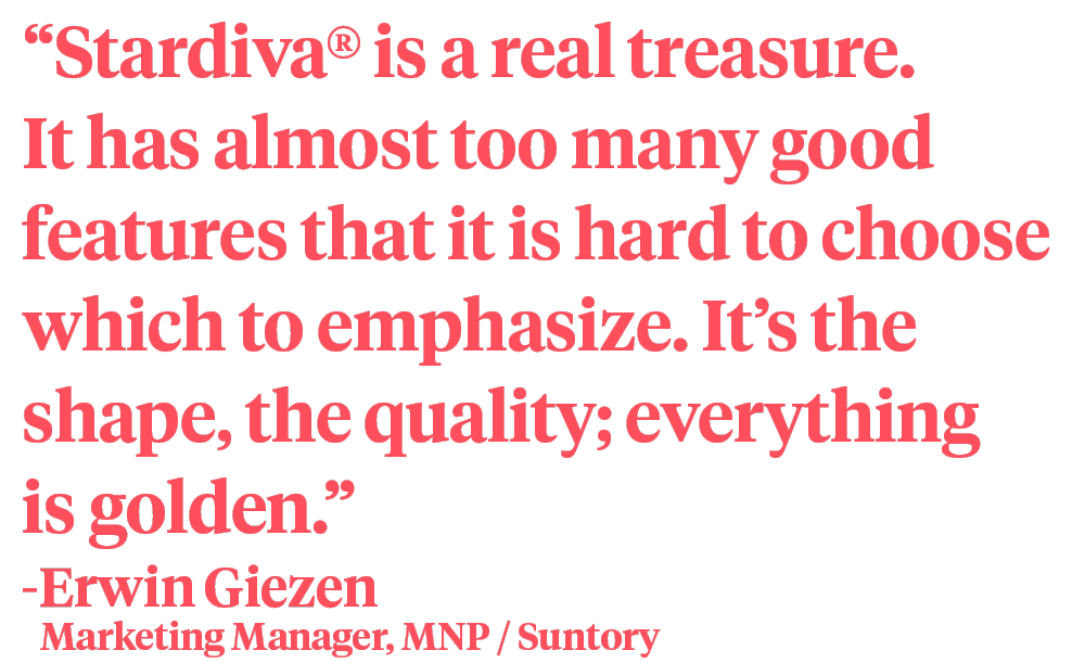 MNP Suntory Erwin Giezen Stardiva quote
