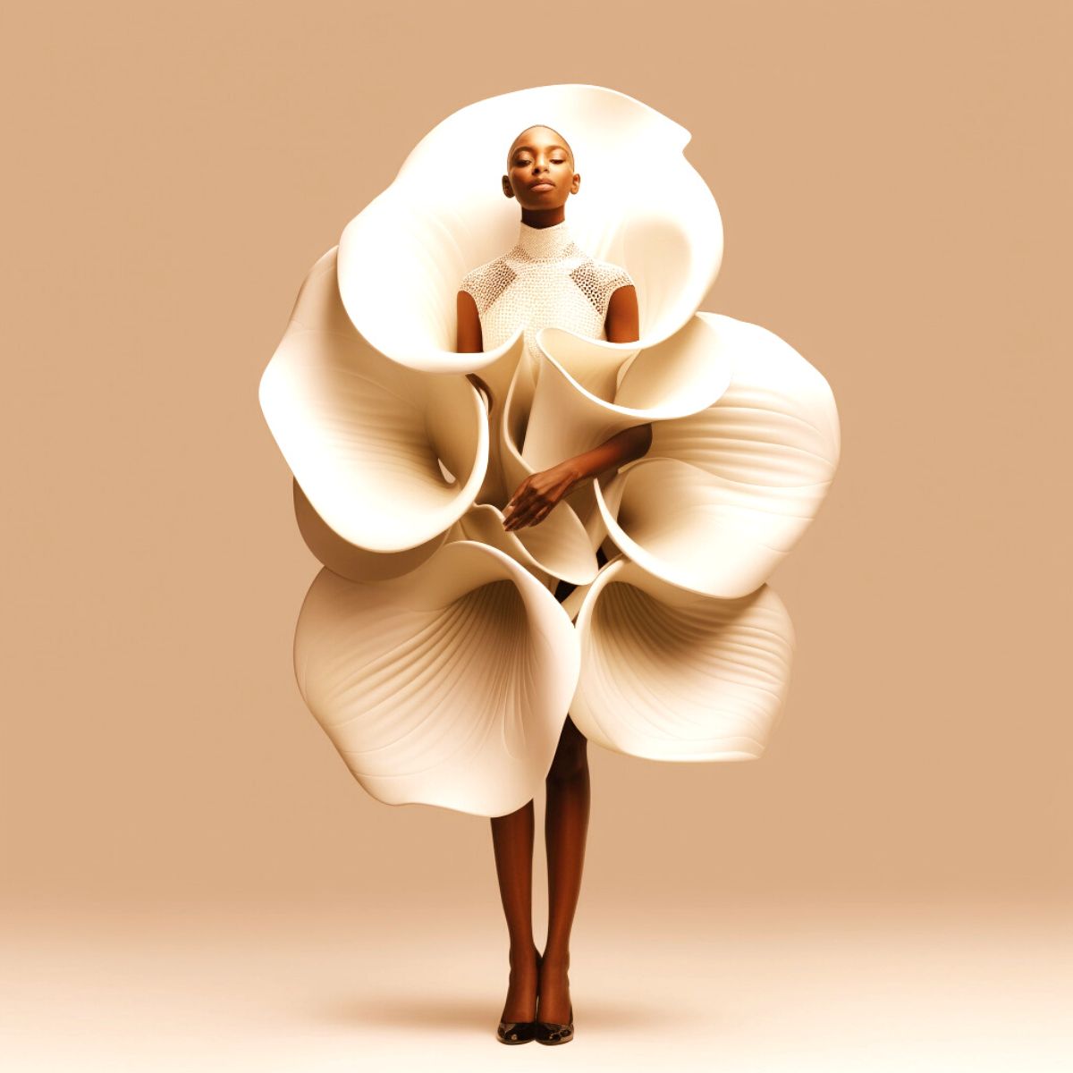 Alina Gross Creates Flower Fashion Through Artificial Intelligence - Art