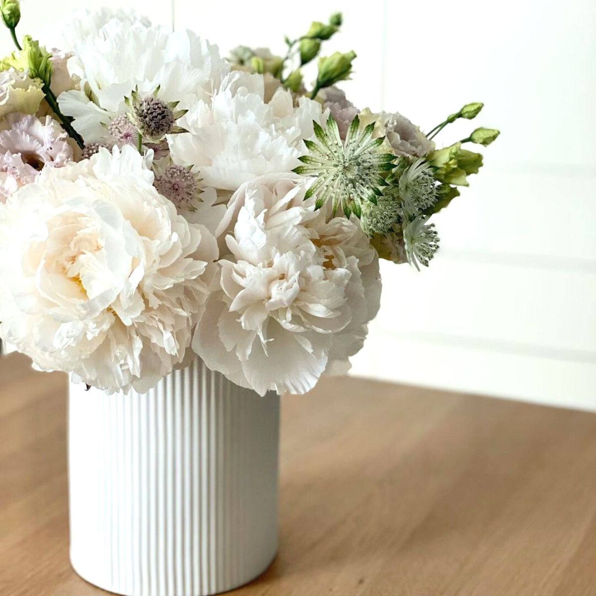 White flowers in an arrangement
