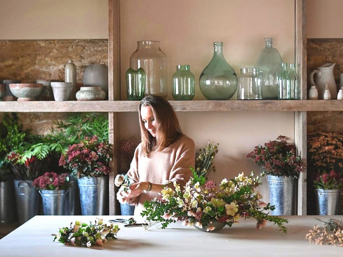 Philippa Craddock in her world of flowers