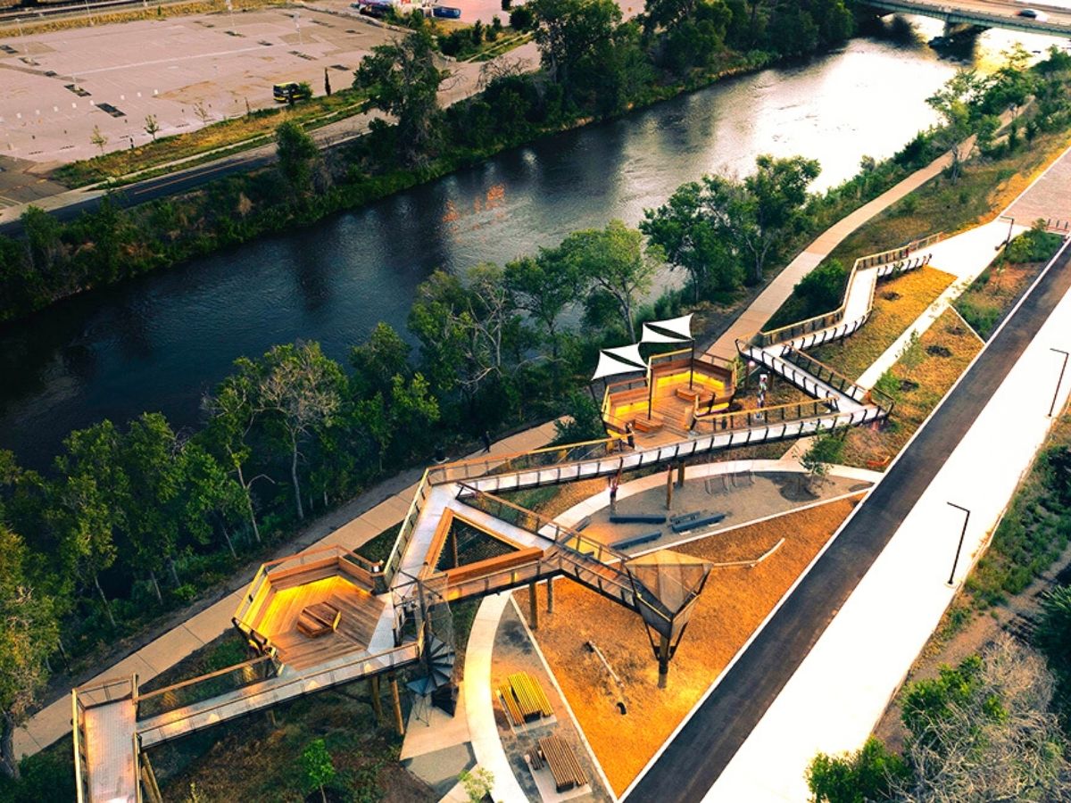 Tres Birds creates promenade with nature in Denver