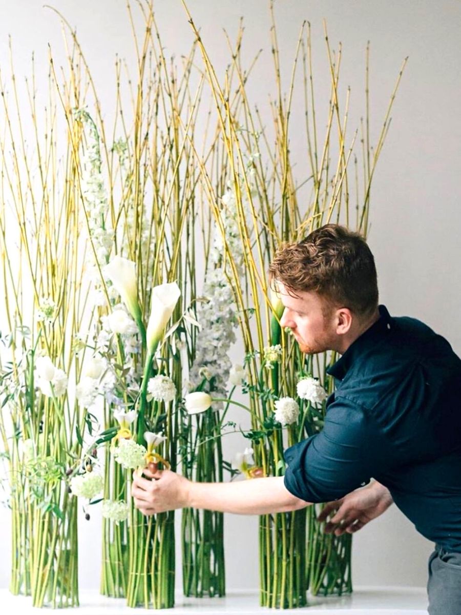 Florist Joseph Massie doing what he loves most