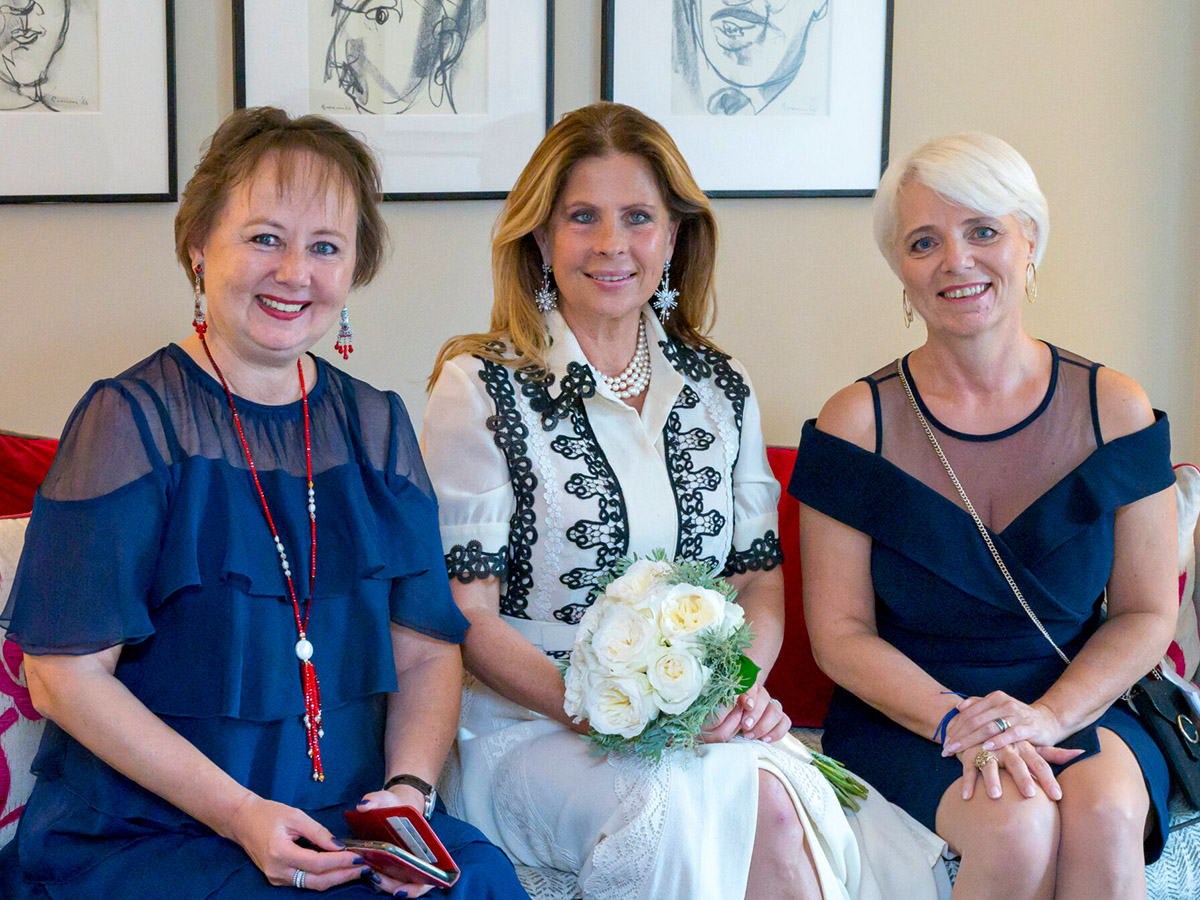 Lady Forte with Natasja Mironova and Micheline Vansintjan