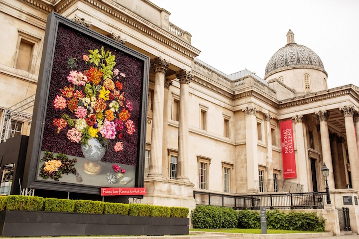 Florists Recreate Famous Painting With 26,500 Flowers Living Painting London